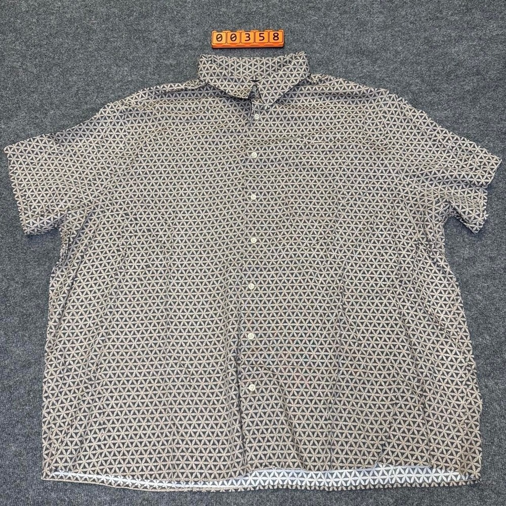 Roundtree & Yorke Mens 3XL Short Sleeve Button Up Shirt